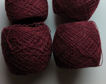 CRANBERRY HEATHER 100% Shetland 1552 yards recycled yarn