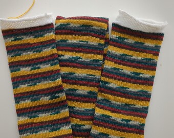 pre-made 72 stitch machine knitted SOCK TUBE ready to ship (183)