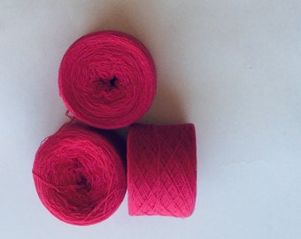 BARBIE PINK 100% Cashmere 1309 yards recycled yarn