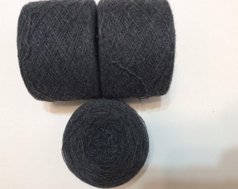 DARK GRAY 100% Cashmere 2694 yards recycled yarn