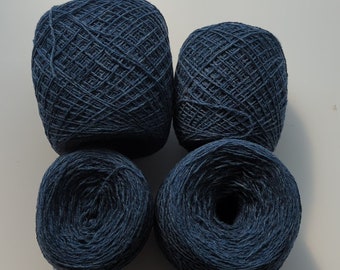 NIGHT SKY HEATHER lambswool nylon blend 2460 yards recycled yarn