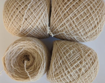 ALMOND 100% Shetland 1272 yards recycled yarn