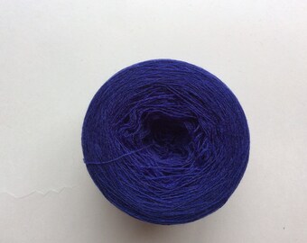 TONAL ROYAL BLUE extra fine merino wool 3048 yards recycled yarn