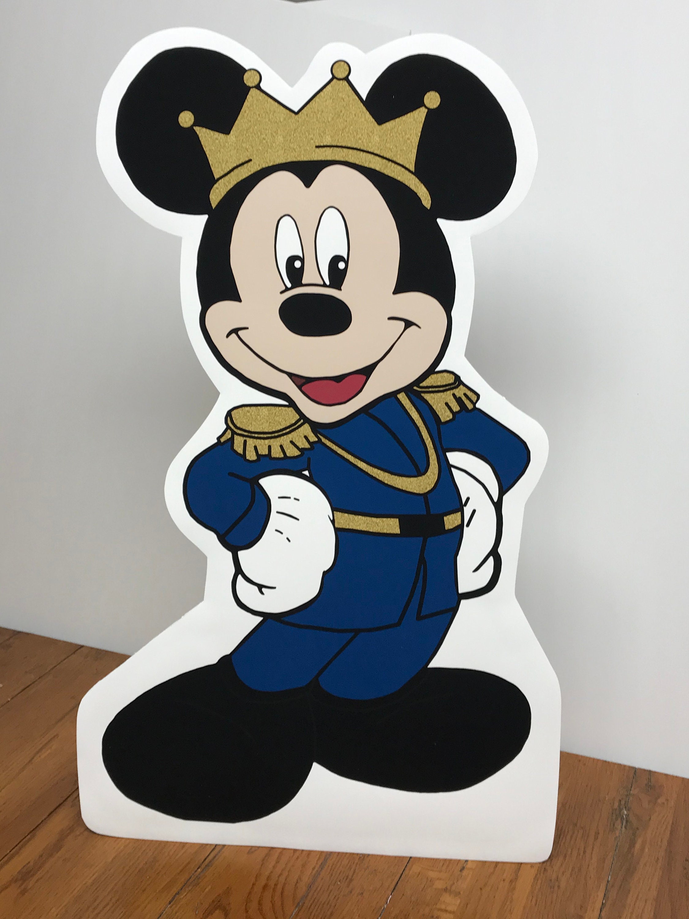 Stand-up Prince Mickey Mouse Birthday Party Prince Mickey | Etsy
