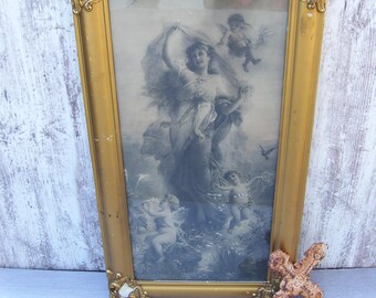 Art Print of Vintage Art 10 x 22 Spring Fantasy by Hans Zatzka