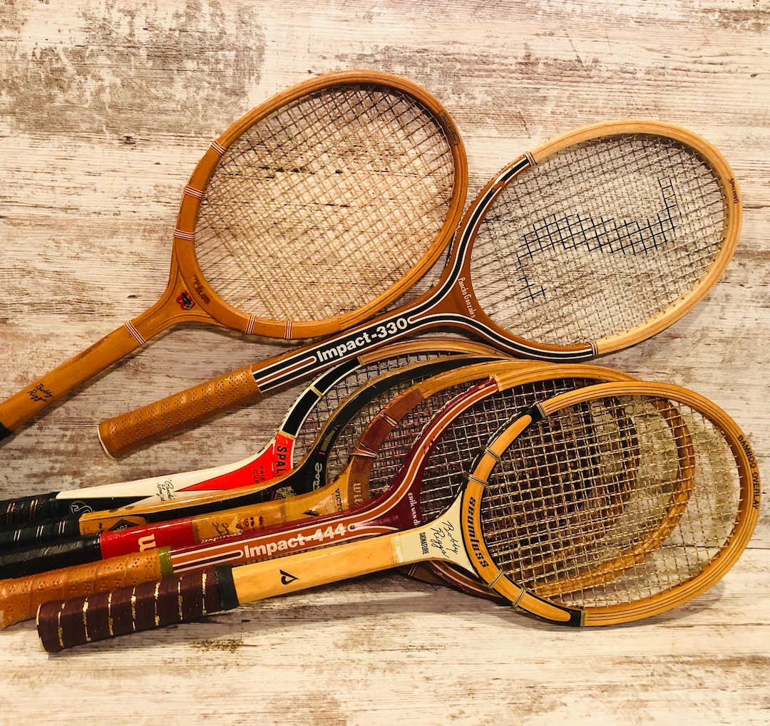 All Wood Racket Wood Tennis Racquets Wilson Bobby Riggs Spalding Pancho Gonzales Erik ...