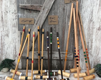 Single 36" LONG Croquet Wood Mallet OR Sportcraft Sports Decor Lawn Game Cosplay Heathers Group 2