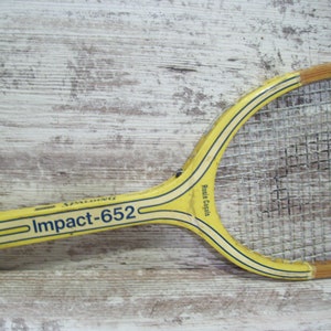 Raquette De Tennis Vintage Spalding Rosie Casals Impact 240 - Bois - Poignée Scellée - Neuf