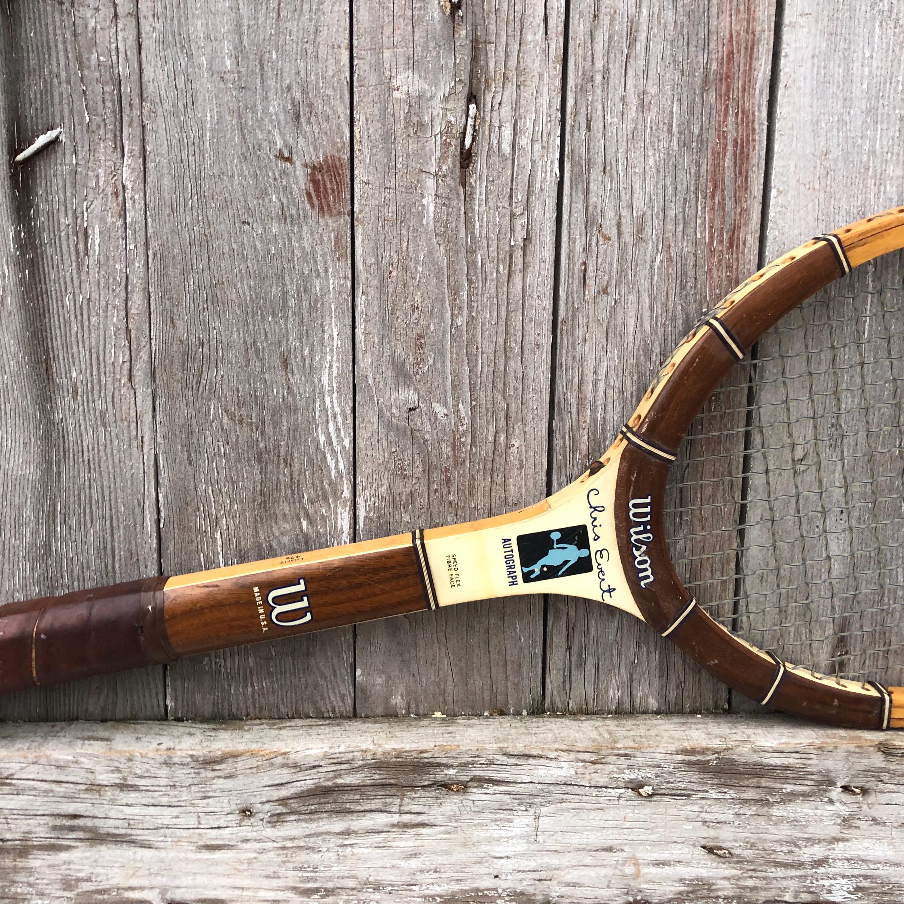 Wood Tennis Rackets Wilson Chris Evert Doris Hart Maureen Connolly