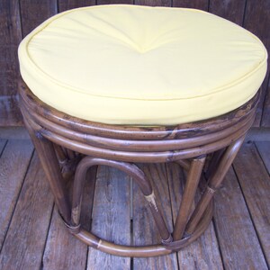 Ottoman Pier 1 Rattan Foot Stoolboho Tommy Bahama Yellow Cushion