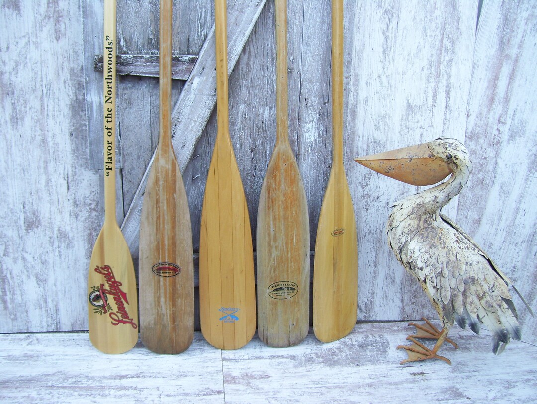 Feather Brand Wood Canoe Paddle Leinenkugels Boat Oar Smokers Etsy