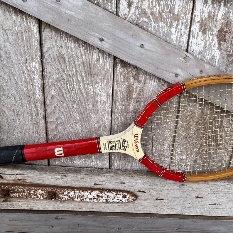 Wilson Borg Racket Wood Tennis Racquet Wilson Billie Jean King Bancroft Bjorn Borg Pancho ...