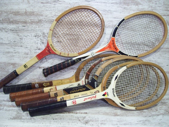 Wood Tennis Racket Wilson Kramer Bjorn Borg - Etsy Finland