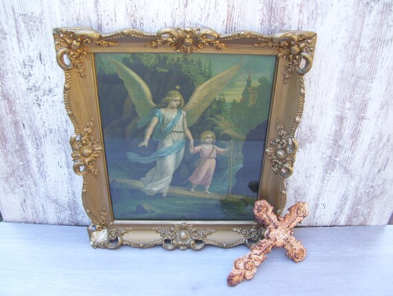 Guardian Angel H L Schutzengel L Angelo Tutelare The Holy Etsy Israel