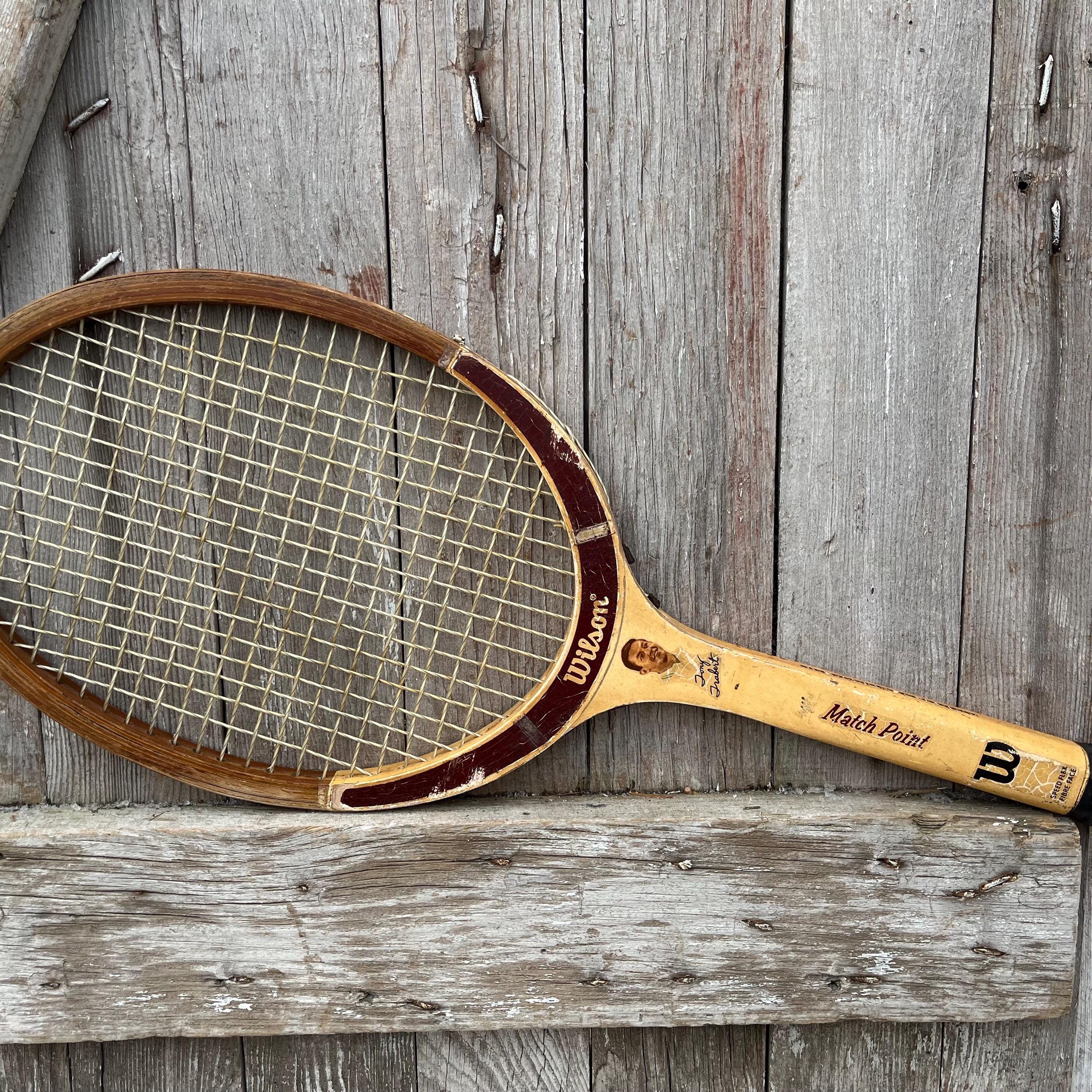 Wood Tennis Racket Wilson Jack Kramer Bancroft Bjorn Borg John Mcenroe ...