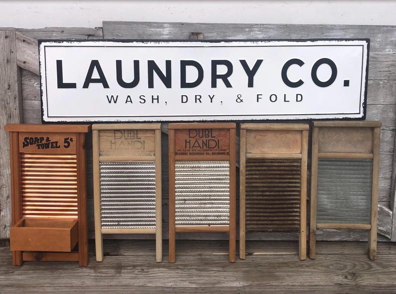 National Wash Board OR Columbus Washboard Co Dubl Handi Laundry Room ...
