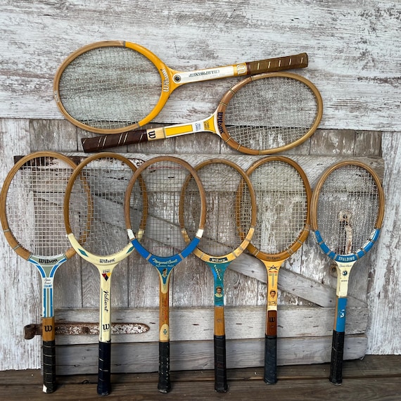 Wood Tennis Racquet Wilson Chris Evert Maureen Connolly Billie