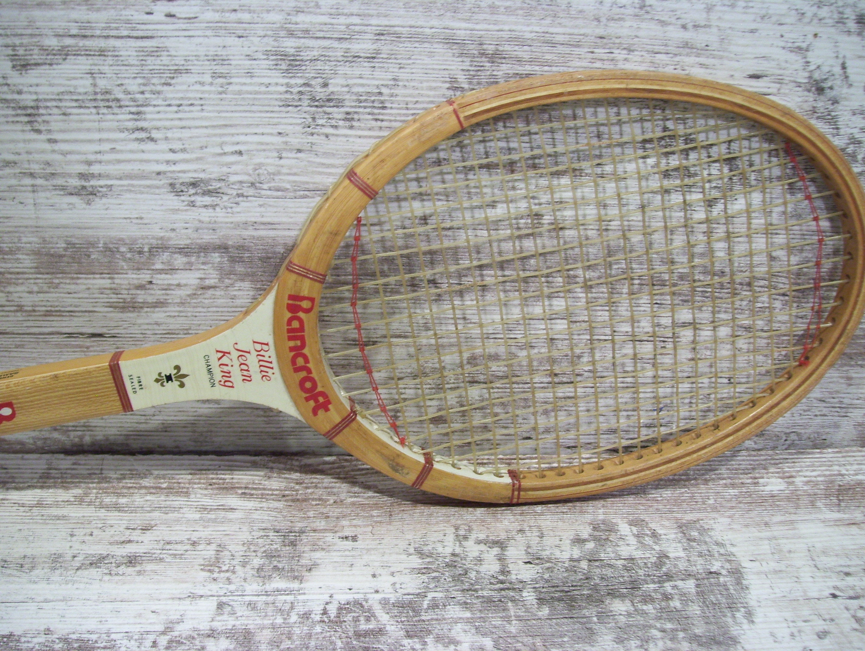 Wood Tennis Rackets Wilson Billie Jean King Chris Evert