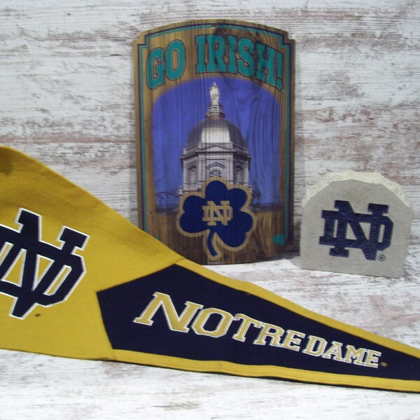 NCAA Notre Dame Fighting Irish Premium Pennant - 12 X 30 Inch Team Banner