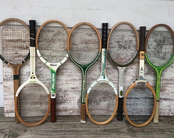 Vintage Wood Tennis Racket Racquet Wilson Lady Advantage With