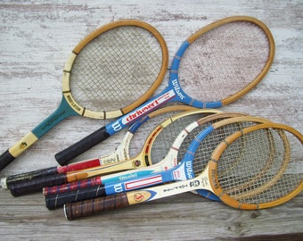 Wood Tennis Racquets Wilson Chris Evert Spalding Richard Pancho Gonzales Wright And Ditson American Star Dunlop Wood Rackets Tennis 5