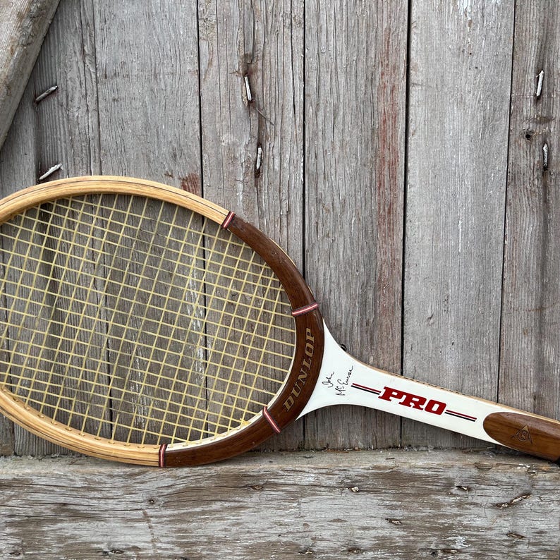Wood Tennis Racket Wilson Jack Kramer Bancroft Bjorn Borg John Mcenroe ...