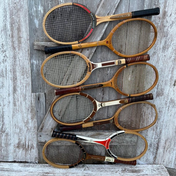 Raquettes De Tennis Vintage En Bois – Dunlop & Wilson, Collector