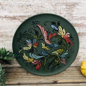 Telemark Rosemaling Swedish Folk Art Berggren Norwegian Painted Wood Board Recipe For Happiness Boho YOUR Choice