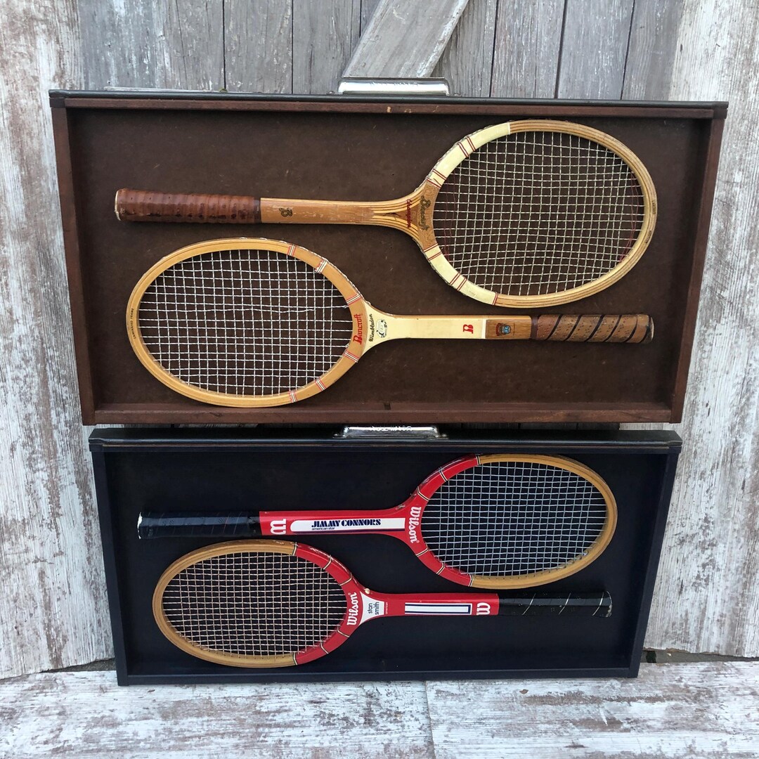 Jimmy Connors Prince Racket Wood Tennis Rackets Wilson Jimmy Connors Stan Smith Bancroft Wimbledon ...