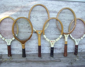 Wood Tennis Racquets Bancroft Shorty Elaine Mason Regent Grand Slam Sportcraft Racquetball Wood Rackets Sports Short 1