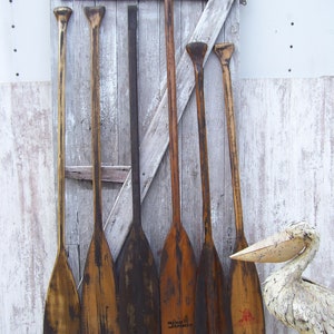 Walnut Vintage Wooden Canoe Paddle Feather Brand Renegade Paddles Wood Boat Oar Beach Cabin Lakehouse Decor YOUR CHOICE Walnut Stain