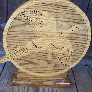 Pheasant Wood Lazer Details Cabin Decor Hunter