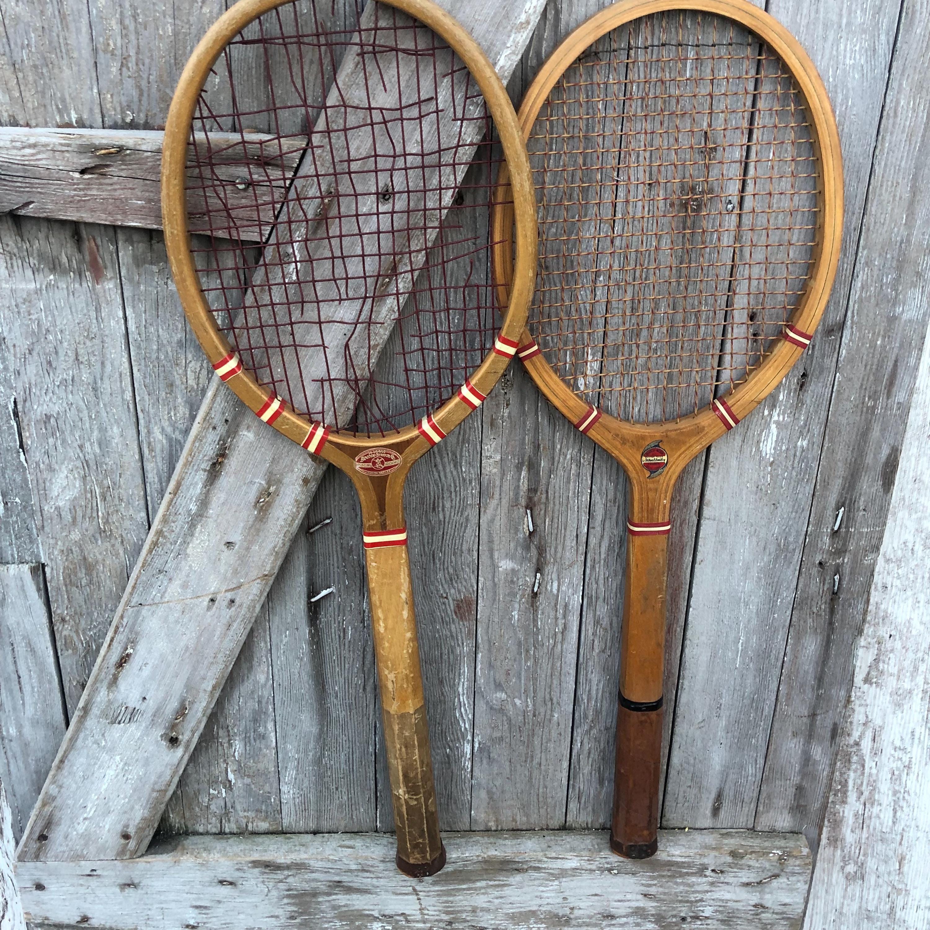 Raquette En Bois Bancroft Vintage – état Très Propre – Pour Deco Ou Usage Léger
