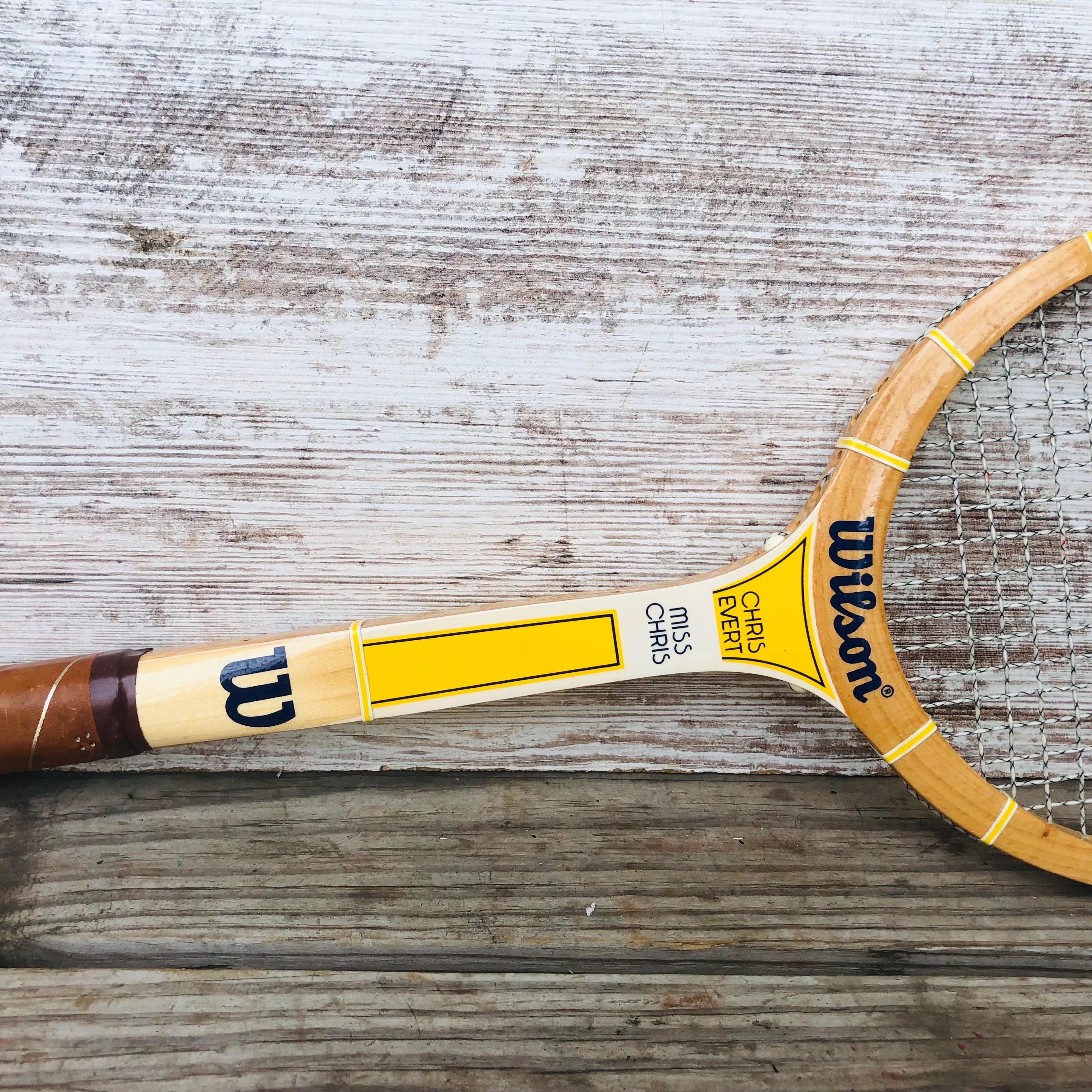 Wood Tennis Racquet Wilson Miss Chris Evert Spalding Rosemary