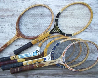 Wood Tennis Racquet Wilson Chris Evert Lloyd Budge VINTAGE MINT Donnay Wimbledon Snauwaert Brian Gottfried Wooden Racquet Sports VM 3