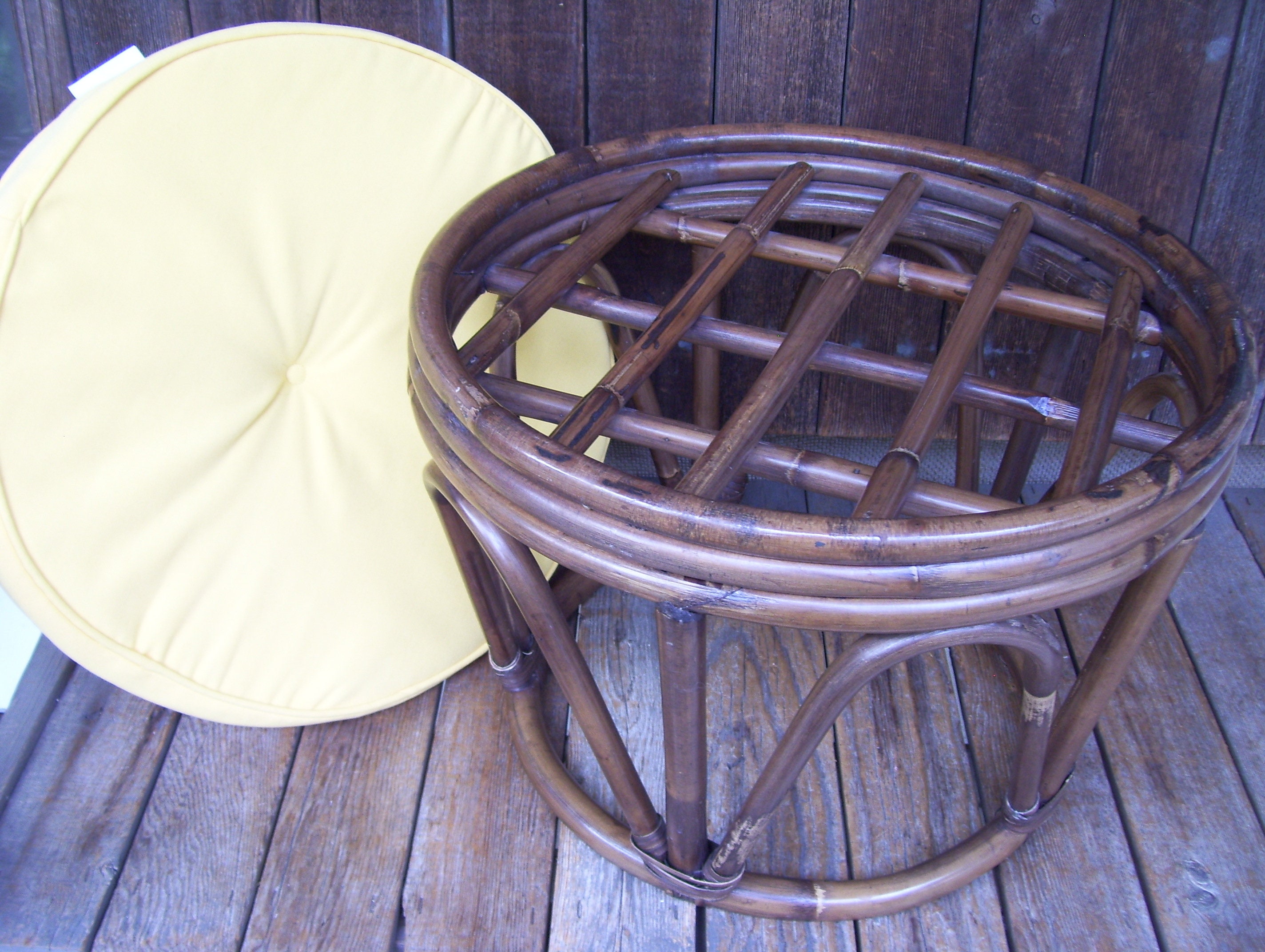 pier one wicker footstool