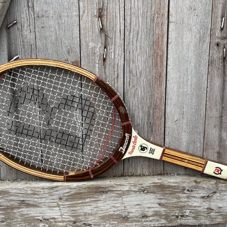 Wood Tennis Racket Wilson Jack Kramer Bancroft Bjorn Borg John Mcenroe ...