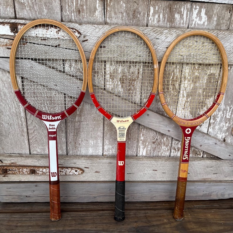 Wilson Borg Racket Wood Tennis Racquet Wilson Billie Jean King Bancroft Bjorn Borg Pancho ...