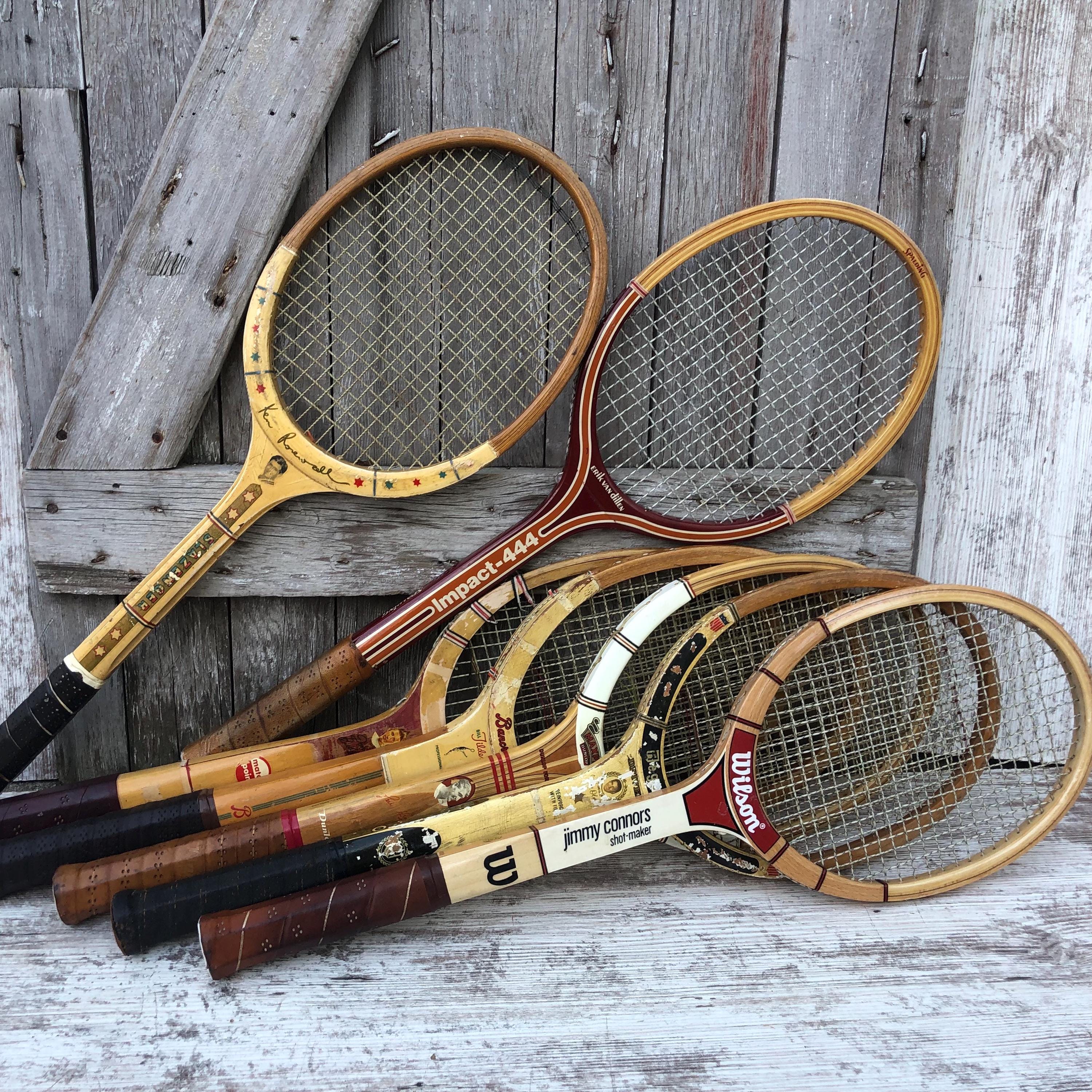 ビンテージ　ウッドラケット　Bancroft Wilsonなど5本セット 値下 希少ビンテージ ウッドラケット Bancroft Wilson等5本