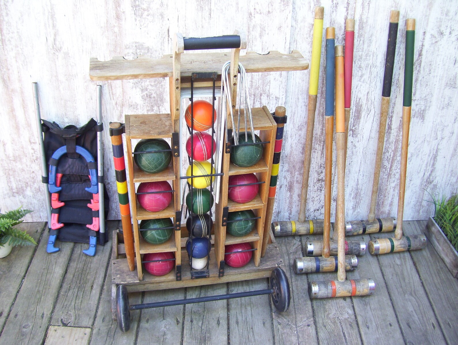 AMAZING Sportscraft Croquet Wood Mallet Horse Shoes Bocco ALL Etsy