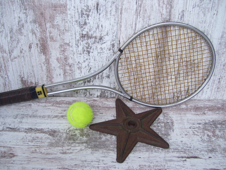 Wilson Steel Tennis Racquets Silver Rackets Metal Tennis Etsy