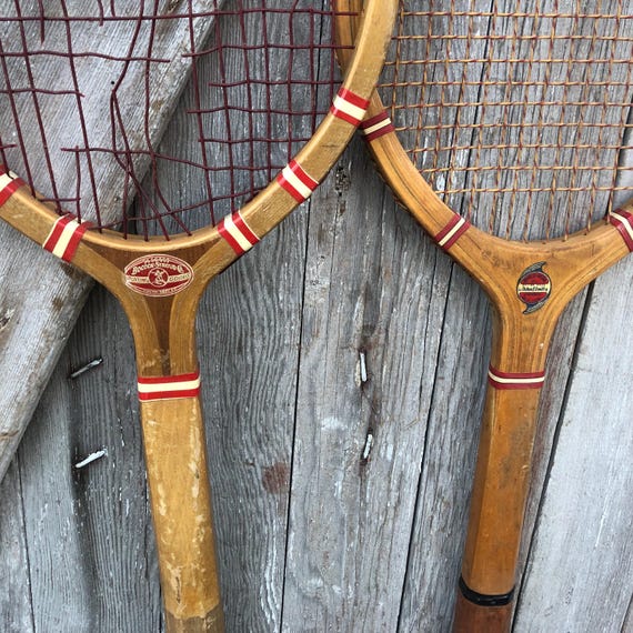 Ancienne raquette de tennis en bois - Collection