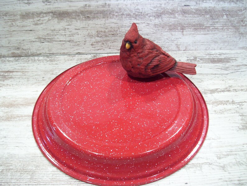 Large Red Graniteware Serving Tray White Specks OR Old Navy Etsy