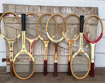 Wood Tennis Racket Slazenger Fleetwing Royal Crown Fred Perry Rally Challenge No 1 Wooden Racquets 51