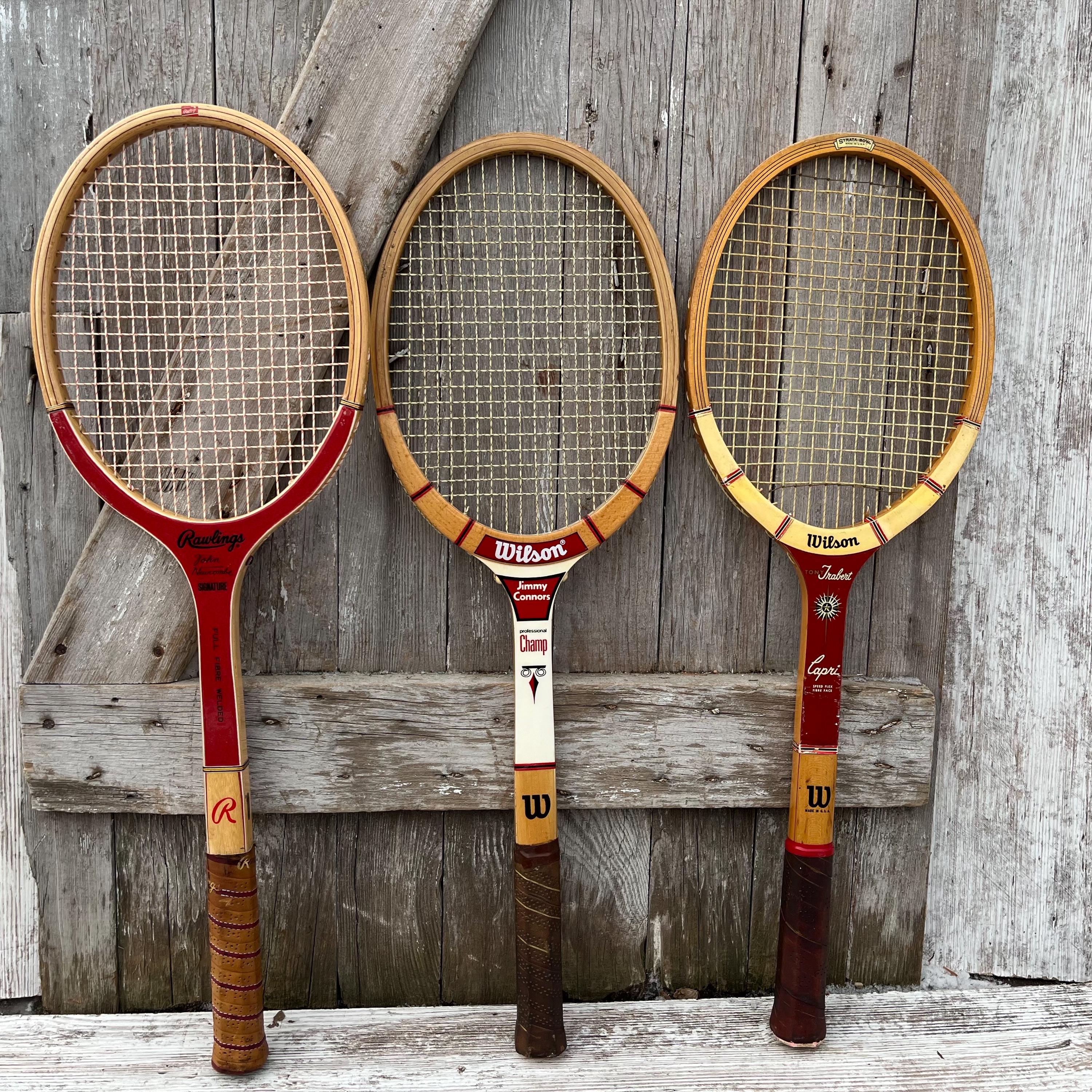 Wilson Borg Racket Wood Tennis Racket Wilson Jack Kramer Bancroft Bjorn Borg John Mcenroe ...