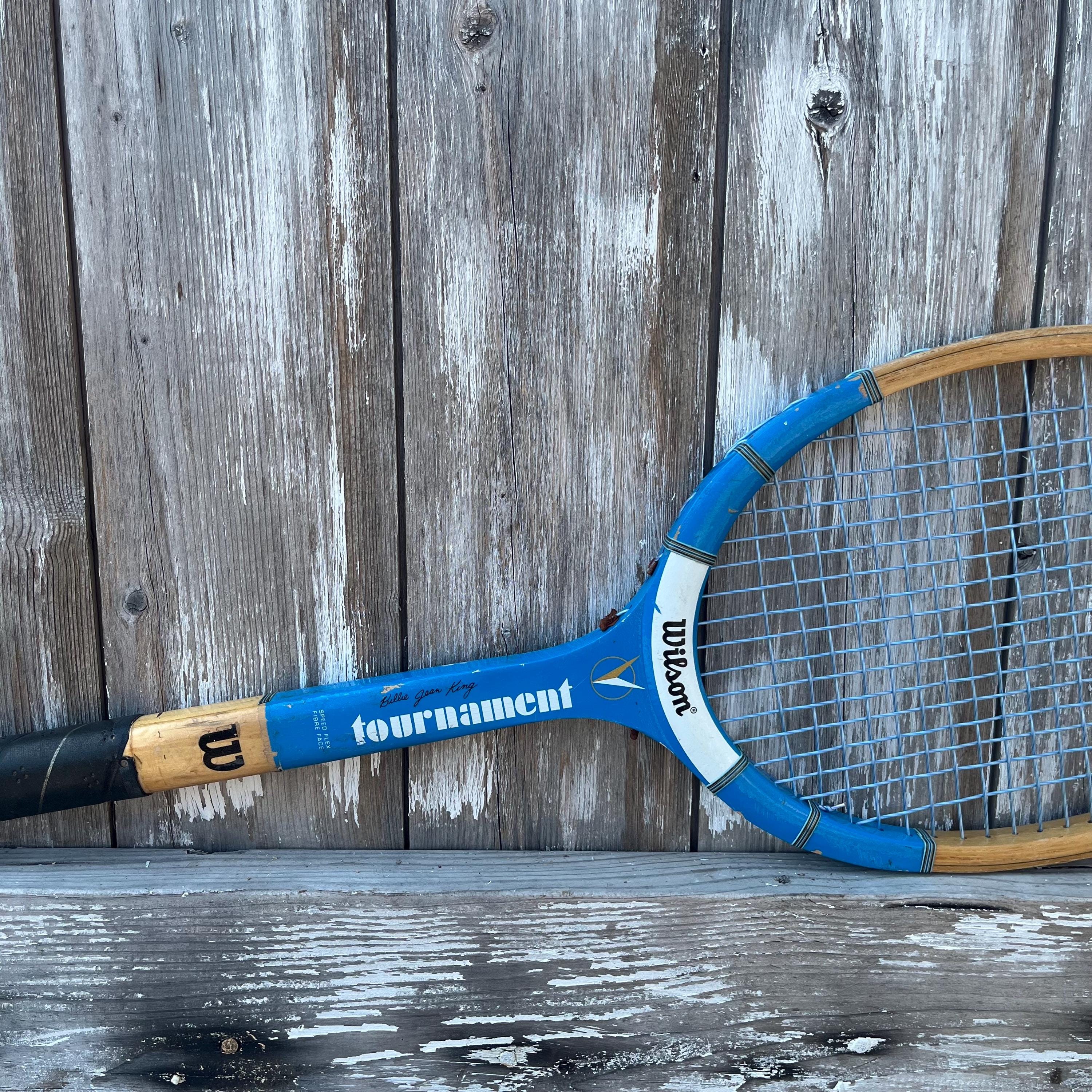 Wood Tennis Racquet Wilson Billie Jean King Chris Evert American