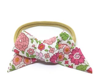 Liberty of London D'Anjo in pink school girl bow