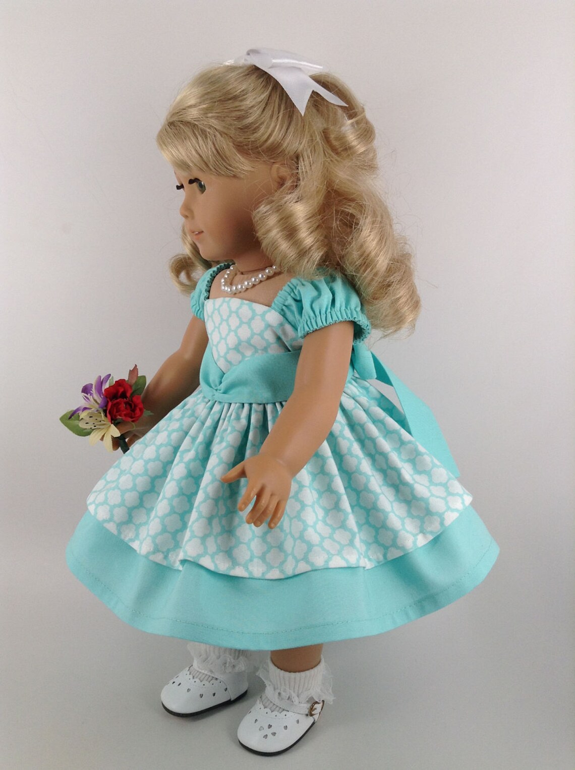 American Girl 18inch Doll Clothes Layered Dress in Pastel Etsy