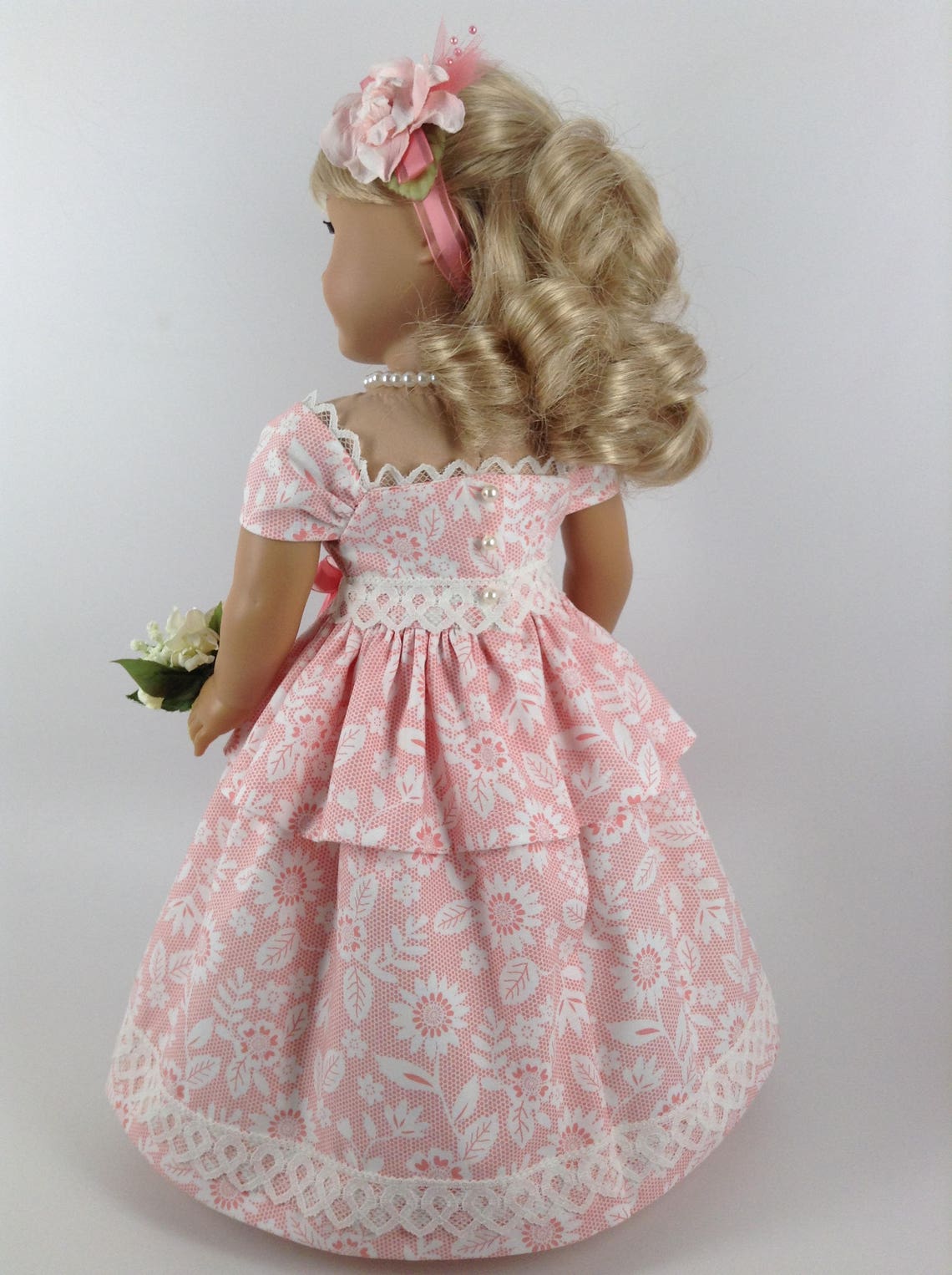 American Girl 18inch Doll Clothes Tiered Gown Petticoat Etsy