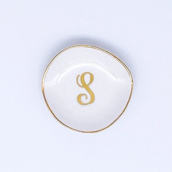 Monogrammed Ring Dish, Gift for Bride, Engagement Gift, Personalized Ring Dish, Personalized Gift for Her, Hostess Gift, Bridesmaid Gift